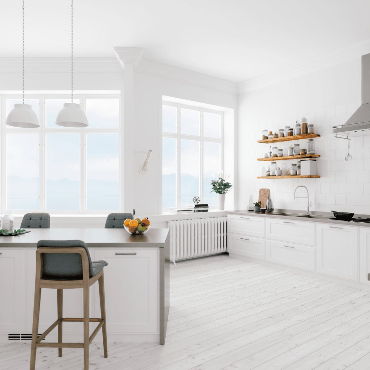 White Marble Kitchen