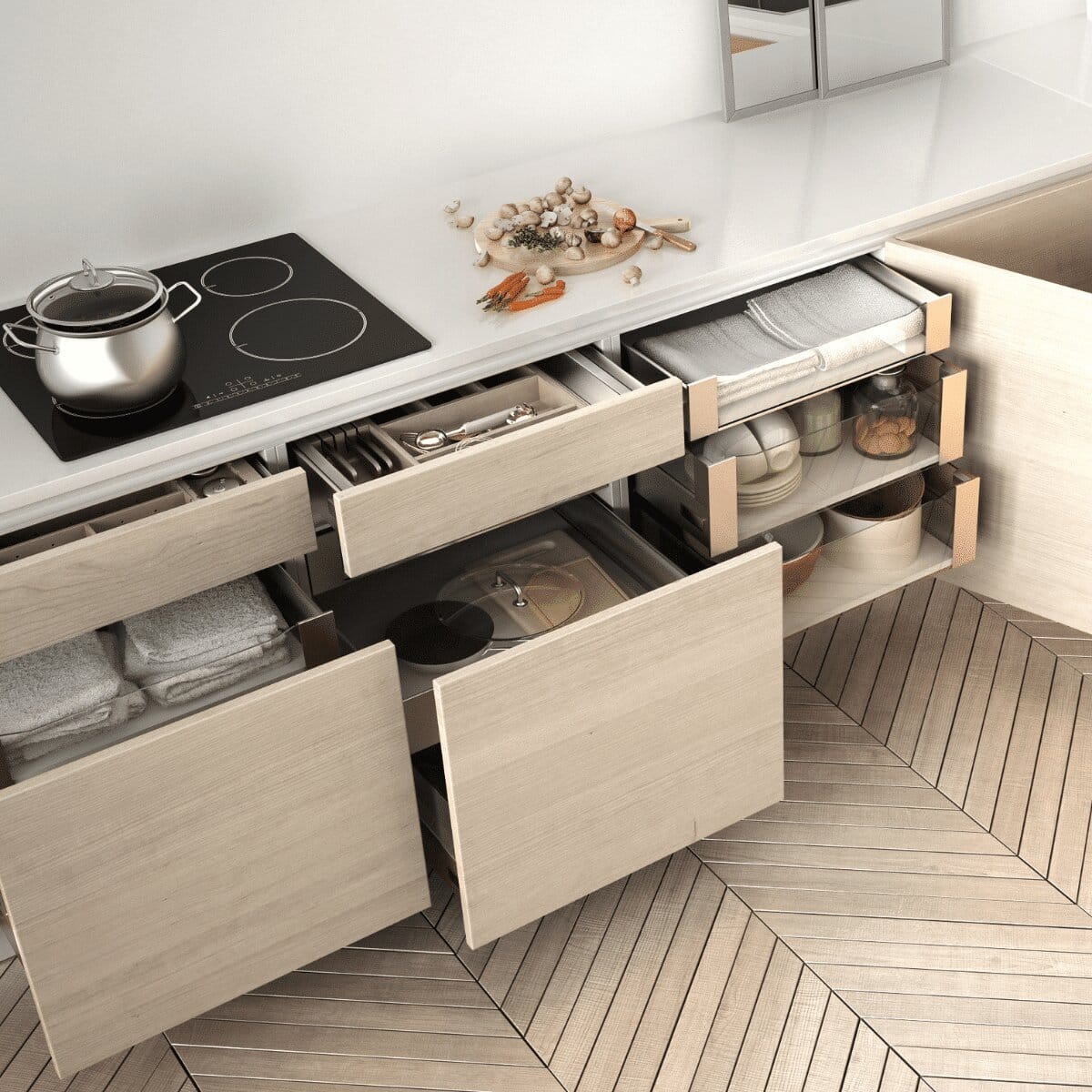 Kitchen drawers