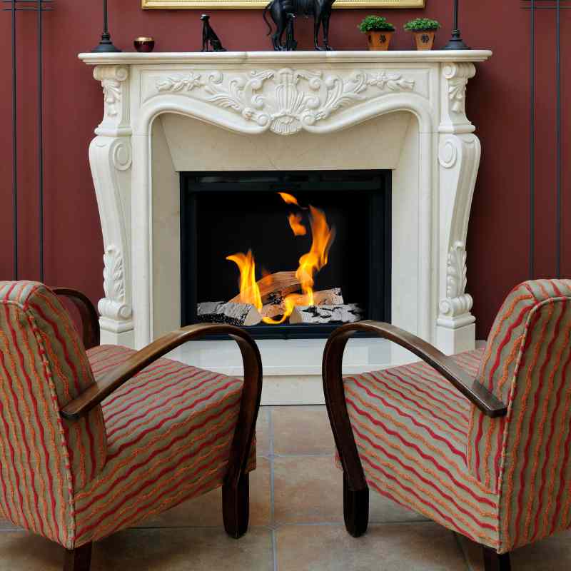quartz counter and pots