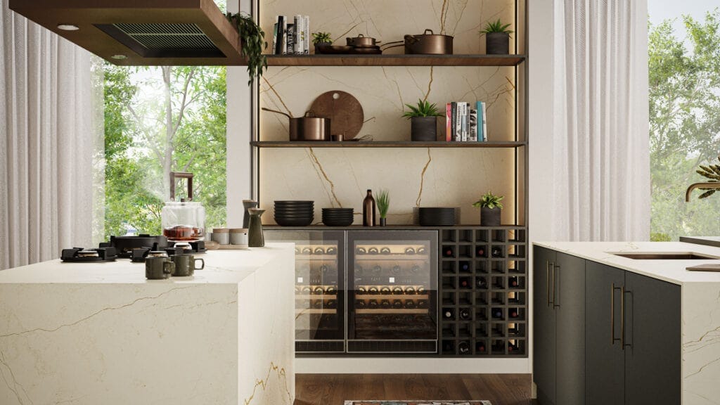 porcelain kitchen worktop