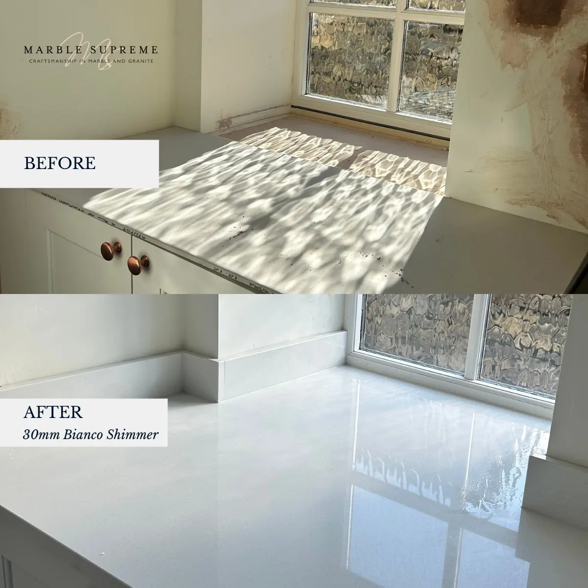 before after marble top picture