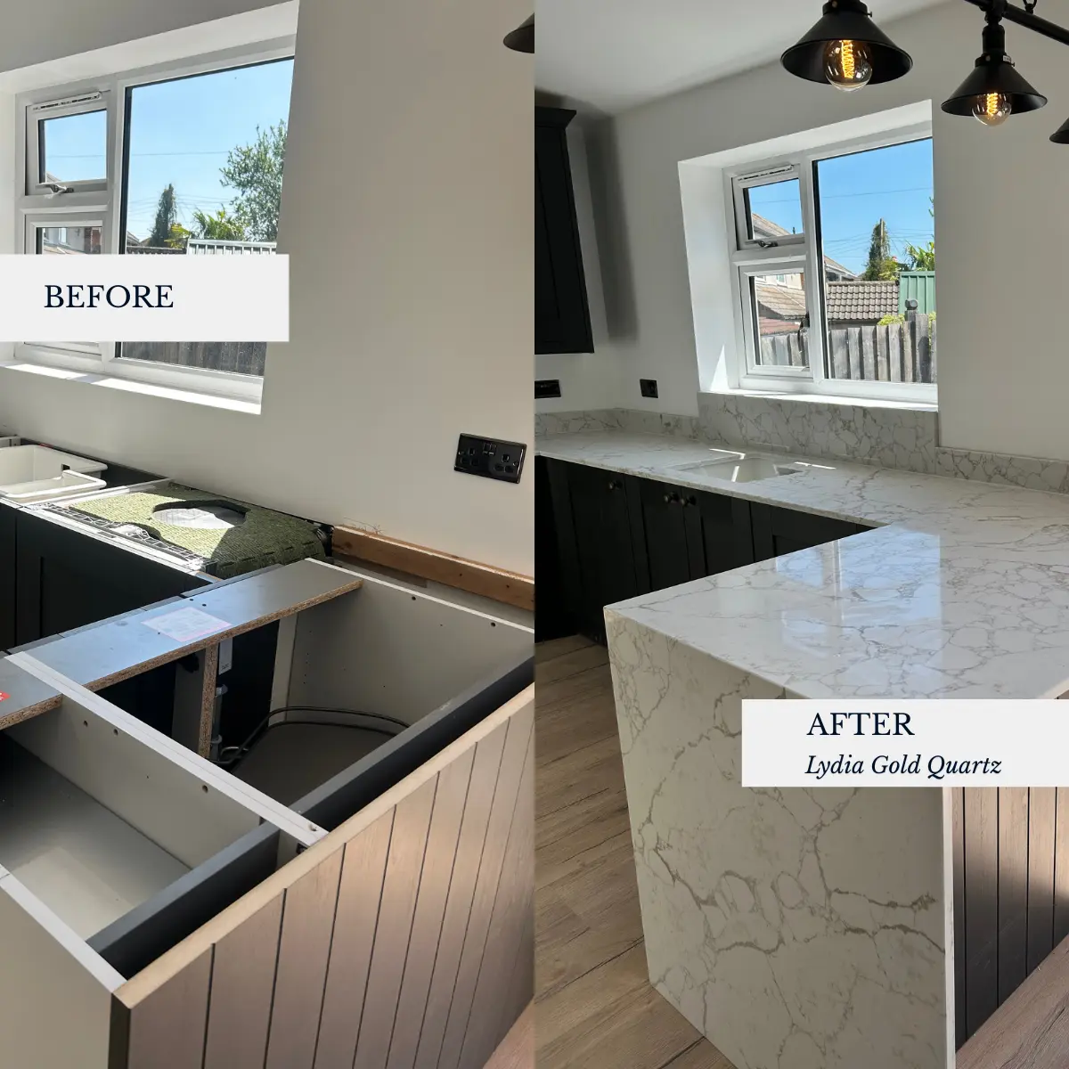 before after marble top picture